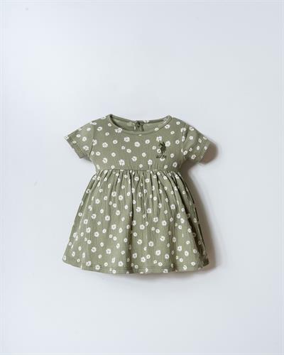 U.S. Polo Assn Kız Bebek Elbise Yeşil
