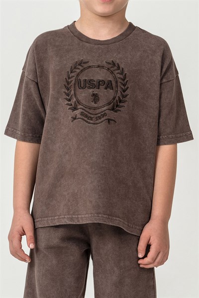 U.S. Polo Assn Erkek Çocuk Bermuda 2li Takım Çikolata