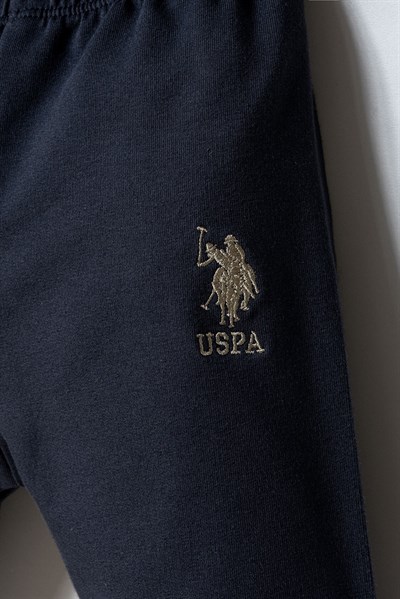 U.S. Polo Assn Erkek Bebek  3lü Takım Füme