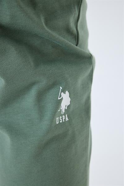 U.S. Polo Assn Erkek Çocuk  Kısa Kollu Pijama Takım Bej