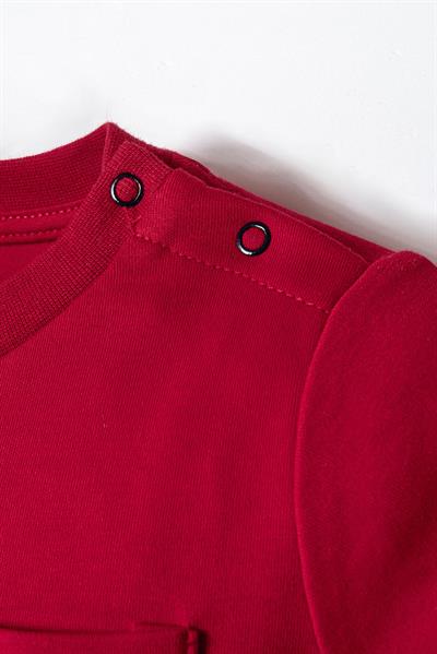 U.S. Polo Assn Erkek Bebek  2 li Şort T-şhirt Takım Kırmızı