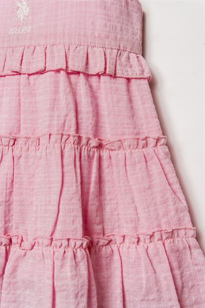 U.S. Polo Assn Kız Bebek Elbise Pembe