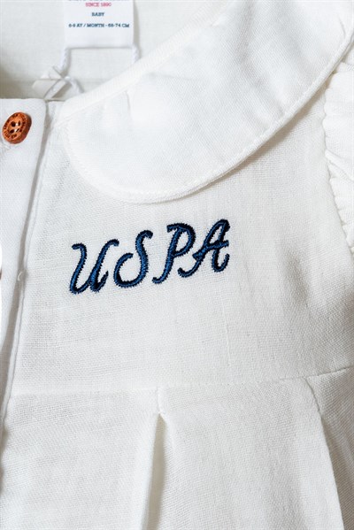 U.S. Polo Assn Kız Bebek  2li Takım Füme