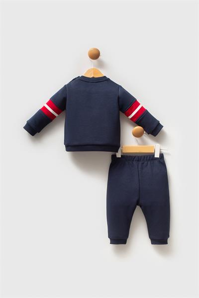 U.S. Polo Assn Erkek Bebek 2 li Takım Lacivert Kırmızı