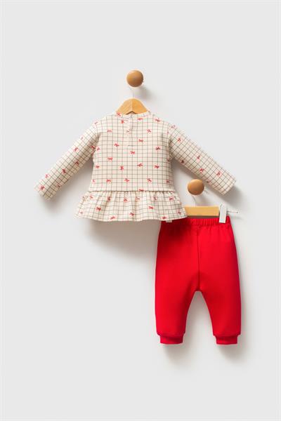 U.S. Polo Assn Kız Bebek USB2729 2 li Takım Beyaz