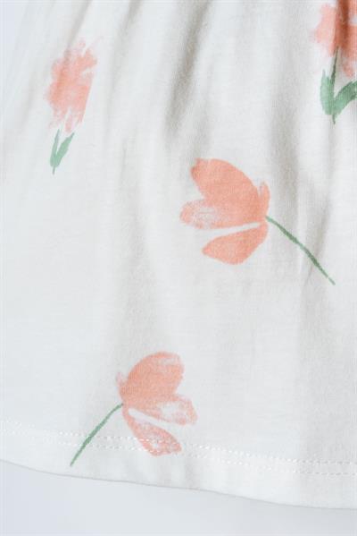 U.S. Polo Assn Kız Bebek Elbise Beyaz-Pudra