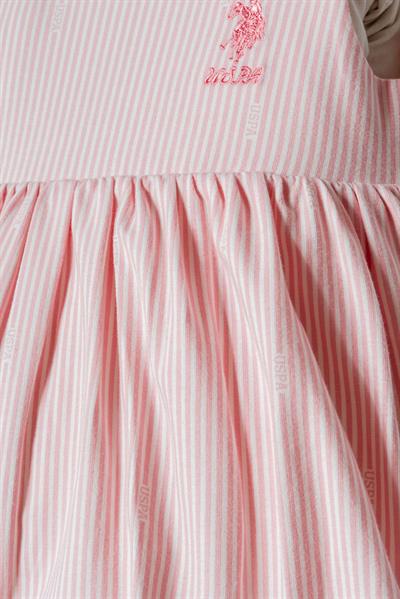 U.S. Polo Assn Kız Bebek Elbise Pembe