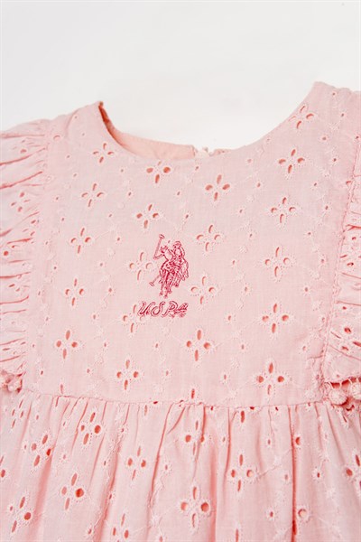 U.S. Polo Assn Kız Bebek  Elbise Pembe