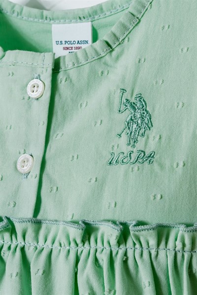U.S. Polo Assn Kız Bebek  Tulum Yeşil