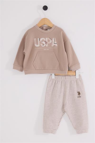 U.S. Polo Assn Erkek Bebek 2 li Takım Kum