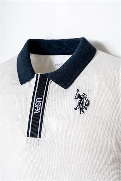 U.S. Polo Assn Erkek Bebek  2 li Şort T-şhirt Takım Beyaz
