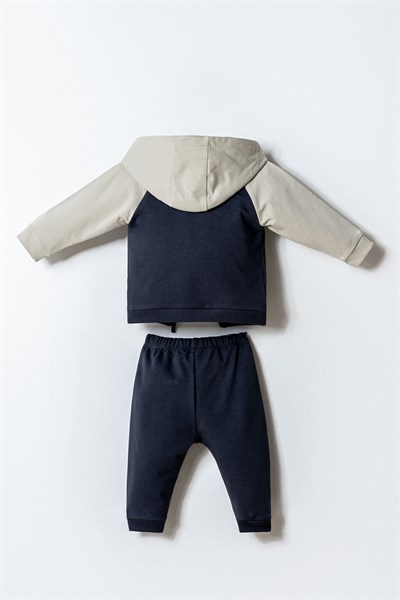 U.S. Polo Assn Erkek Bebek  3lü Takım Füme