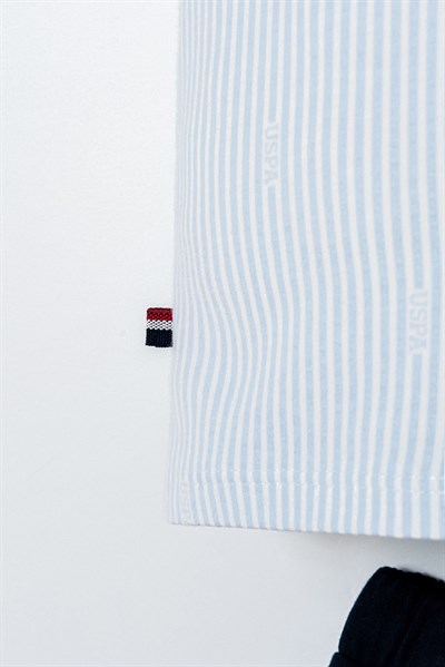 U.S. Polo Assn Erkek Bebek 2 li Şort T-shirt Takım Mavi