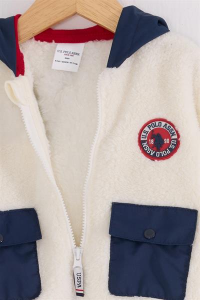 U.S. Polo Assn Erkek Bebek USB2538  Bebek Mevsimlik Mont  Beyaz