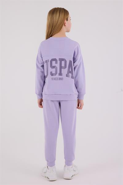 U.S. Polo Assn. Kız Çocuk Eşofman Takımı Açık Lila
