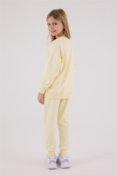 U.S. Polo Assn. Kız Çocuk Eşofman Takımı Limon
