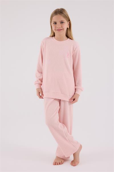 U.S. Polo Assn. Kız Çocuk Eşofman Takımı Açık Pembe