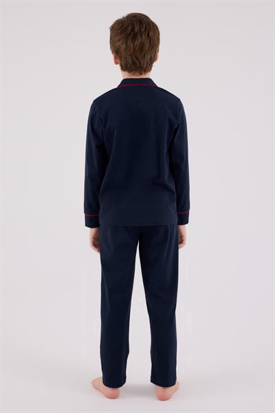 U.S. Polo Assn. Erkek Çocuk Gömlek Pijama Lacivert