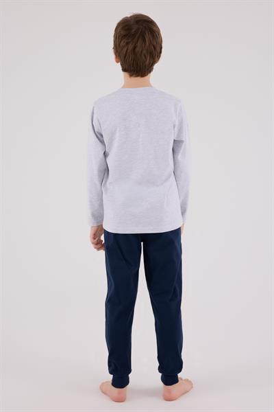 U.S. Polo Assn. Erkek ÇocukUzun Kol Pijama Takım Kar Melanj