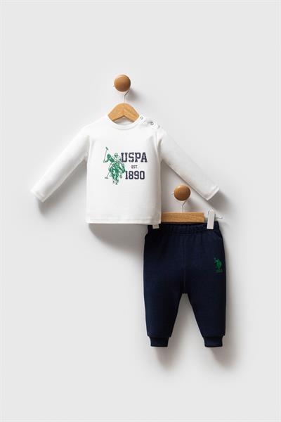 U.S. Polo Assn. Erkek Bebek  3lü Takım Lacivert-Yeşil