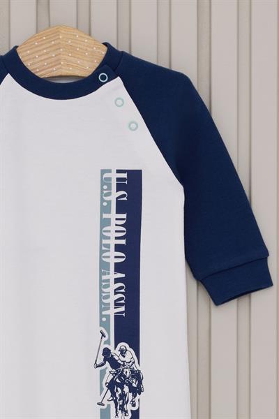 U.S. Polo Assn. Erkek Bebek Patiksiz Tulum Krem