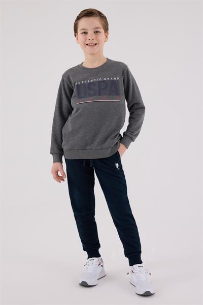 U.S. Polo Assn. Erkek Çocuk Eşofman Takımı Antrasit Melanj