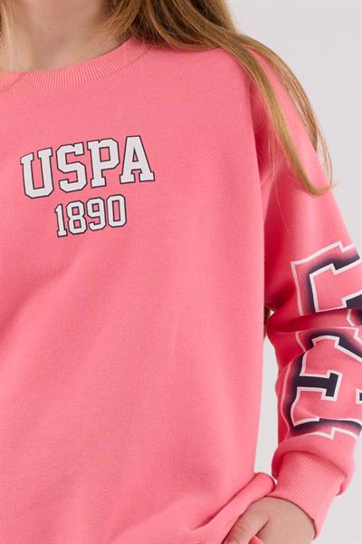 U.S. Polo Assn. Kız Çocuk Eşofman Takımı Neon Pembe