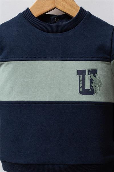 U.S. Polo Assn. Erkek Bebek 2li Takım Lacivert-Yeşil