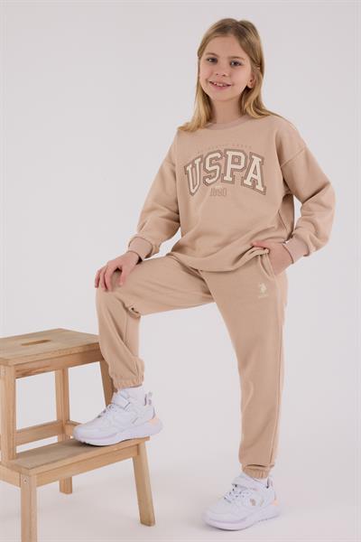 U.S. Polo Assn. Kız Çocuk Eşofman Takımı Büskivi