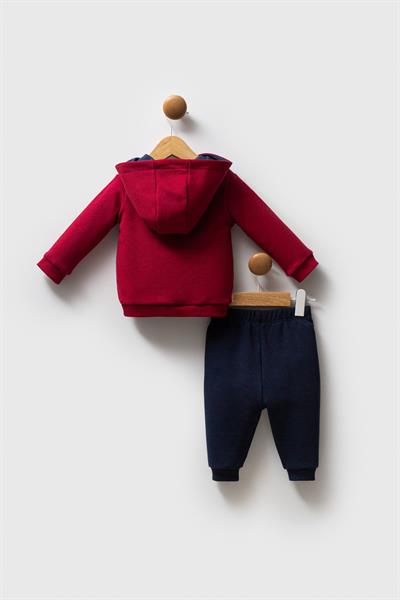 U.S. Polo Assn. Erkek Bebek 3lü Takım Bordo