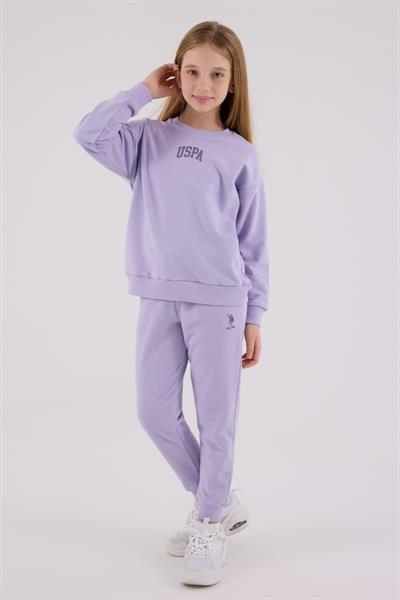 U.S. Polo Assn. Kız Çocuk Eşofman Takımı Açık Lila