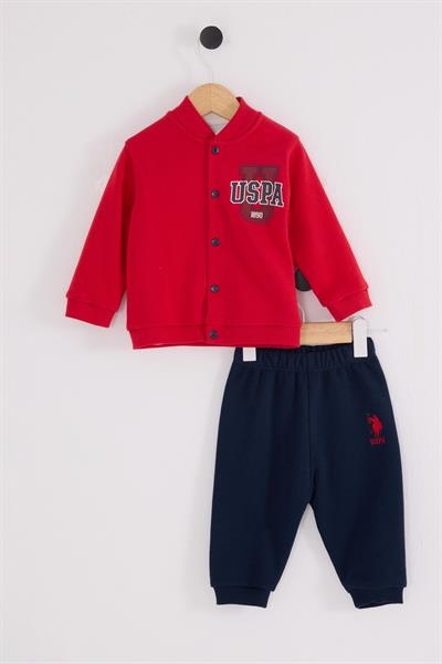 U.S. Polo Assn. Erkek Bebek 3lü Takım Kırmızı