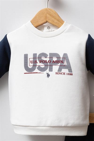 U.S. Polo Assn. Erkek Bebek 2li Takım Beyaz