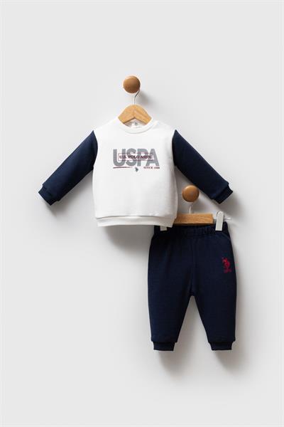 U.S. Polo Assn. Erkek Bebek 2li Takım Beyaz