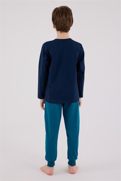 U.S. Polo Assn. Erkek Çocuk Uzun Kol Pijama Takım Lacivert