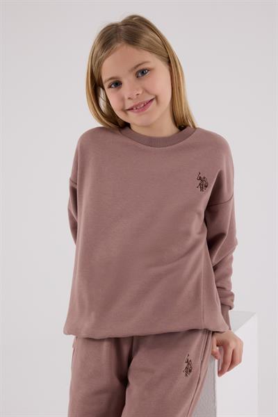 U.S. Polo Assn. Kız Çocuk Eşofman Takımı Vizon