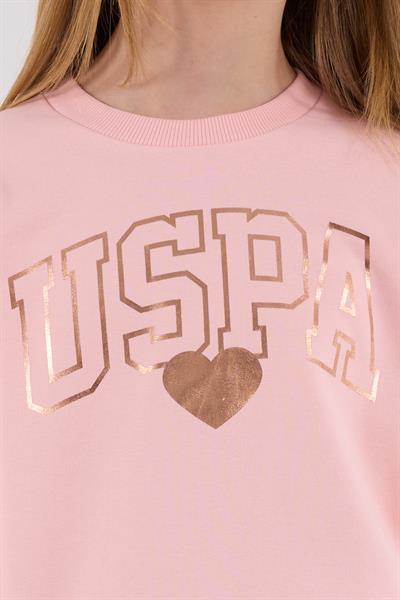 U.S. Polo Assn. Kız Çocuk Eşofman Takımı Açık Pembe