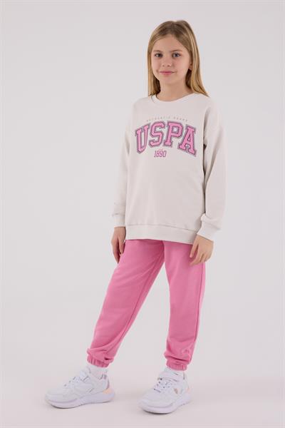 U.S. Polo Assn. Kız Çocuk Eşofman Takımı Taş