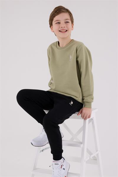 U.S. Polo Assn. Erkek Çocuk Eşofman Takımı Çay Yeşili