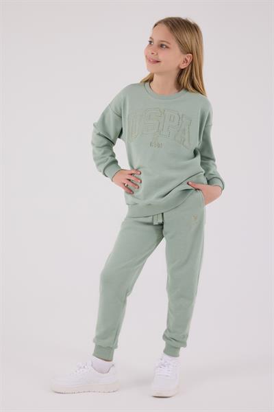 U.S. Polo Assn. Kız Çocuk Eşofman Takımı Yeşil