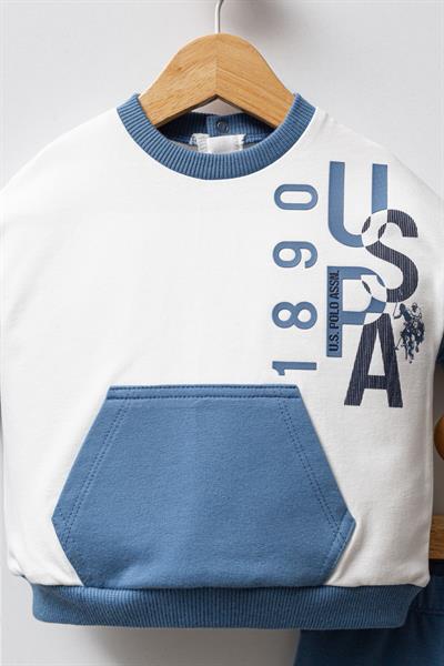U.S. Polo Assn. Erkek Bebek 2li Takım Mavi
