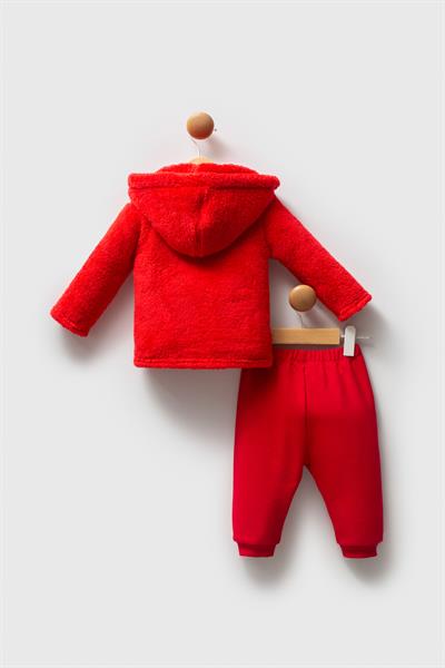 U.S. Polo Assn. Kız Bebek 3li Takım Kırmızı