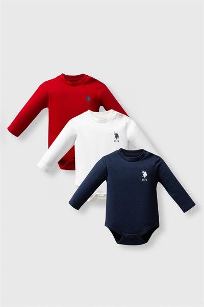 U.S. Polo Assn. Erkek Bebek 3Lü Body Set Lacivert