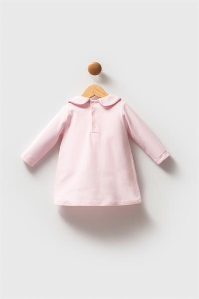 U.S. Polo Assn. Kız Bebek Pike Elbise Pembe