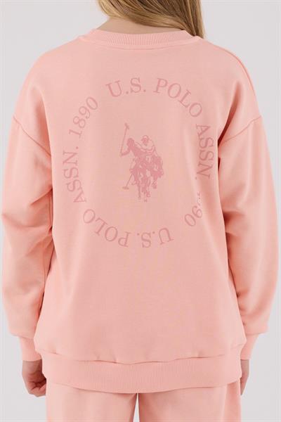 U.S. Polo Assn. Kız Çocuk Eşofman Takımı Açık Somon