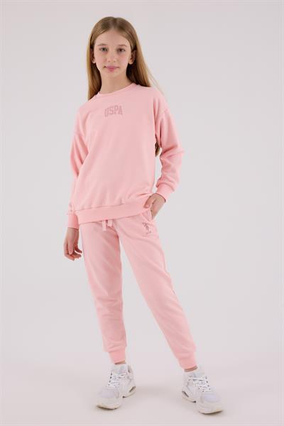 U.S. Polo Assn. Kız Çocuk Eşofman Takımı Açık Pembe
