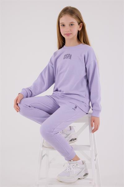 U.S. Polo Assn. Kız Çocuk Eşofman Takımı Açık Lila