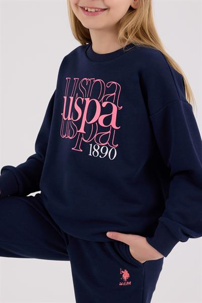 U.S. Polo Assn. Kız Çocuk Eşofman Takımı Lacivert