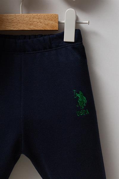 U.S. Polo Assn. Erkek Bebek 2li Takım Beyaz-Yeşil