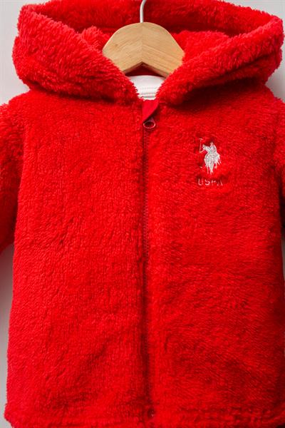 U.S. Polo Assn. Kız Bebek 3li Takım Kırmızı